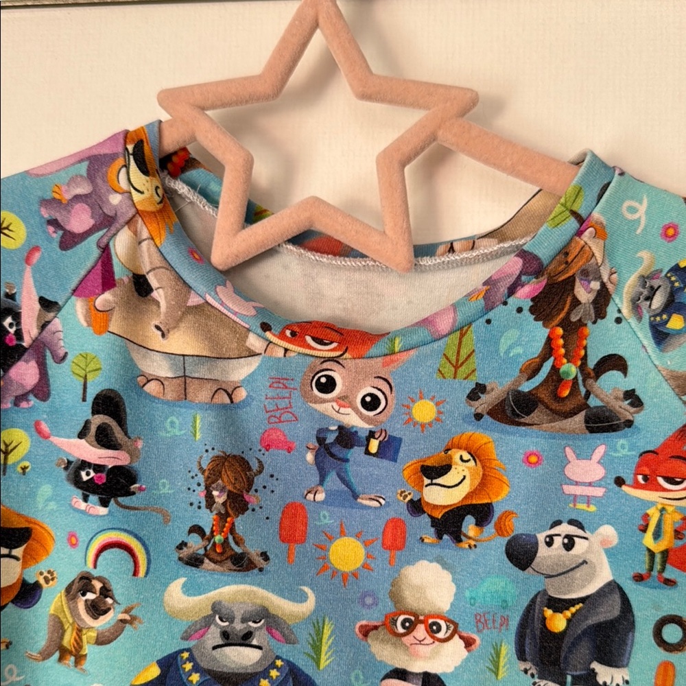 Zootopia Disney handmade Blue T-Shirt - Picture 5 of 5